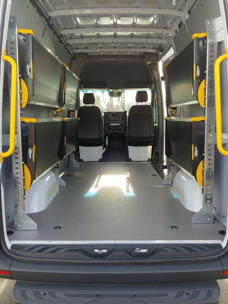 60" FoldAway Shelving Unit, 2 levels, 60"W x 65"H, Ranger Design F5