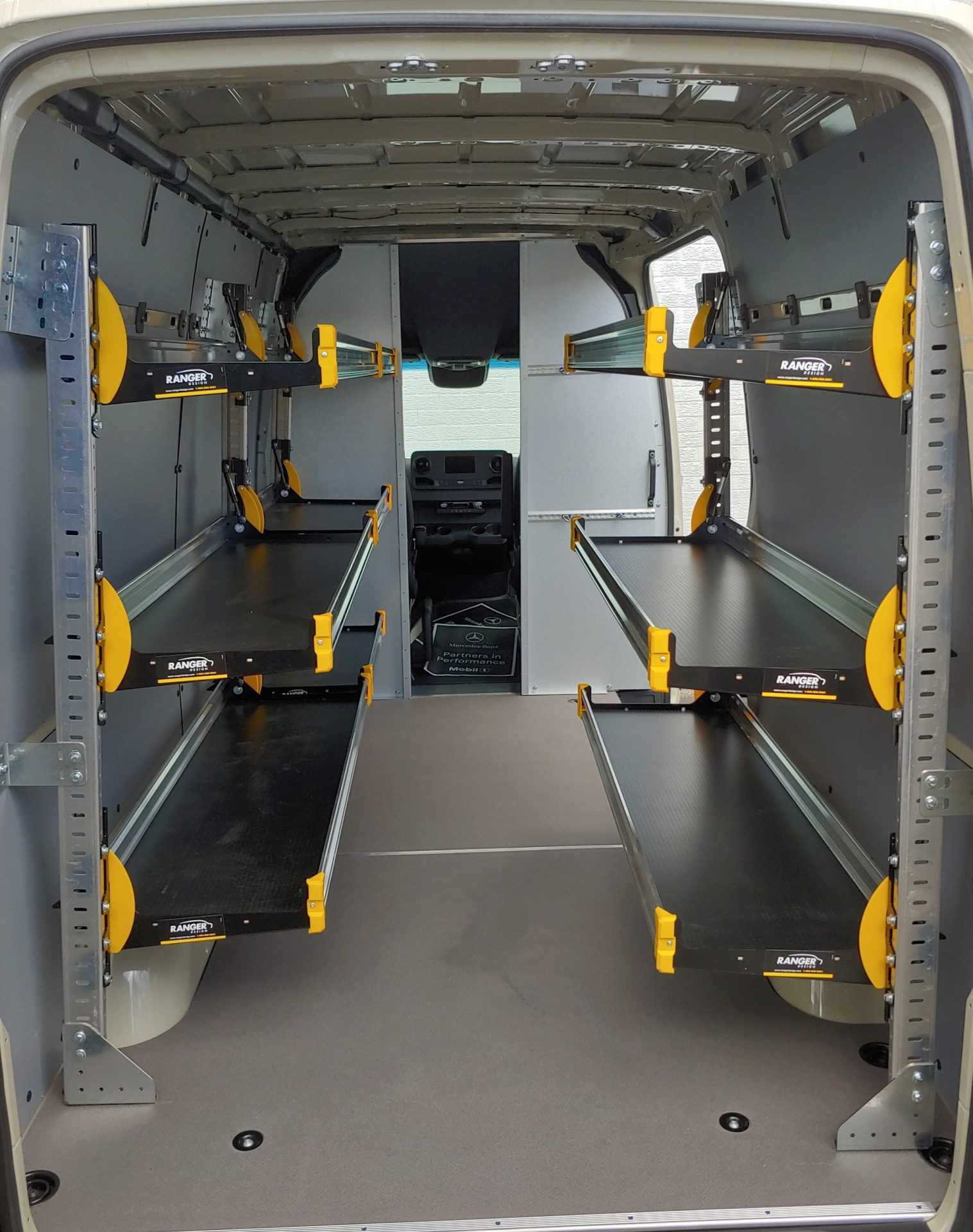 60" FoldAway Shelving Unit, 3 levels, 60"W x 65"H, Ranger Design F5